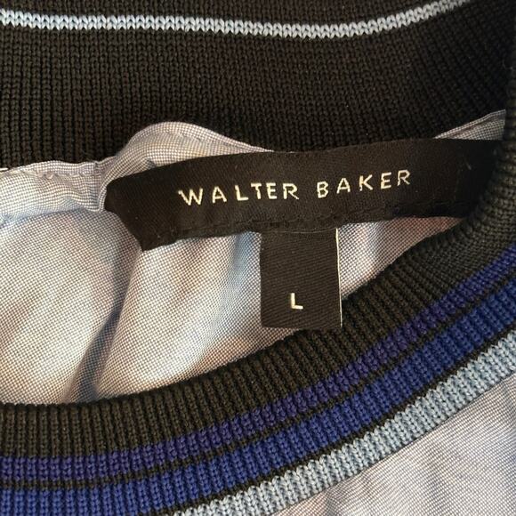 alter Baker Ruched Sleeve Blue Pullover Top | Size Large - Picture 8 of 10